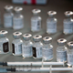 Above, vials of the Pfizer/BioNTech covid-19 vaccine